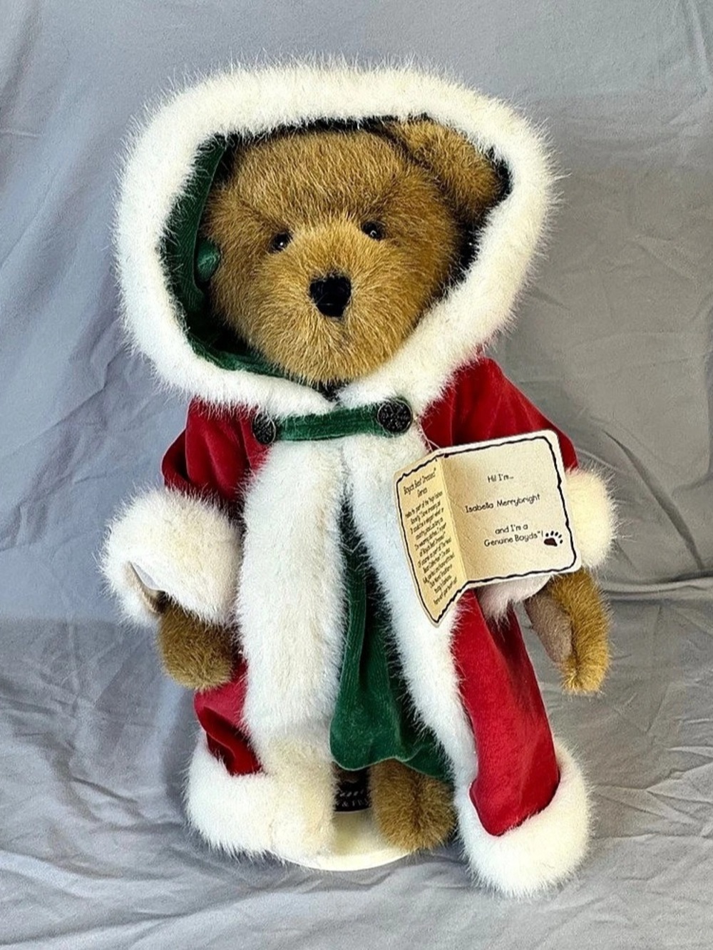 Boyds Bears Isabella Merrybright 14" Plush QVC Exclusive Rare Limited Edition